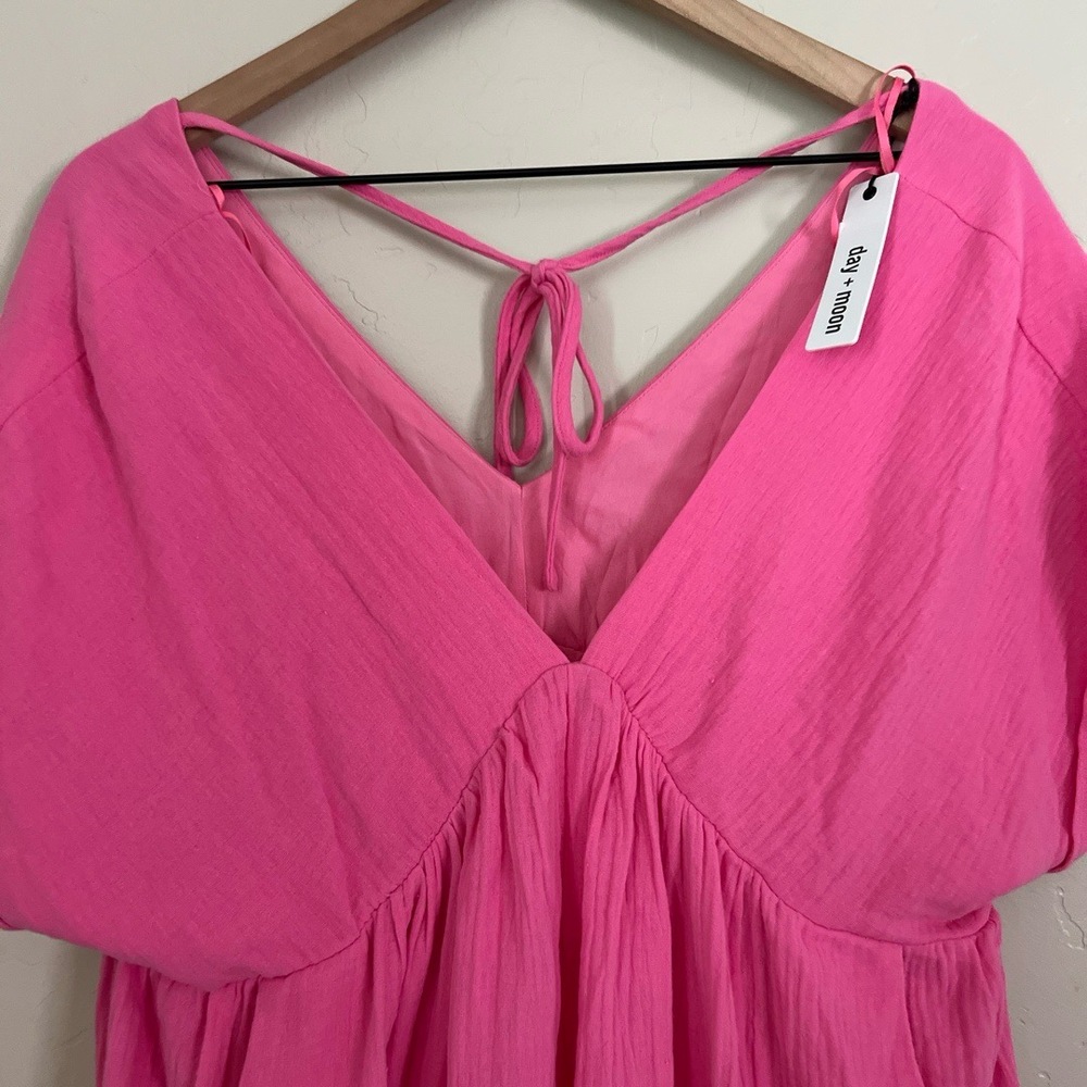 NWT Day+Moon Dress Babydoll Pink Oversized Medium - Picture 5 of 9